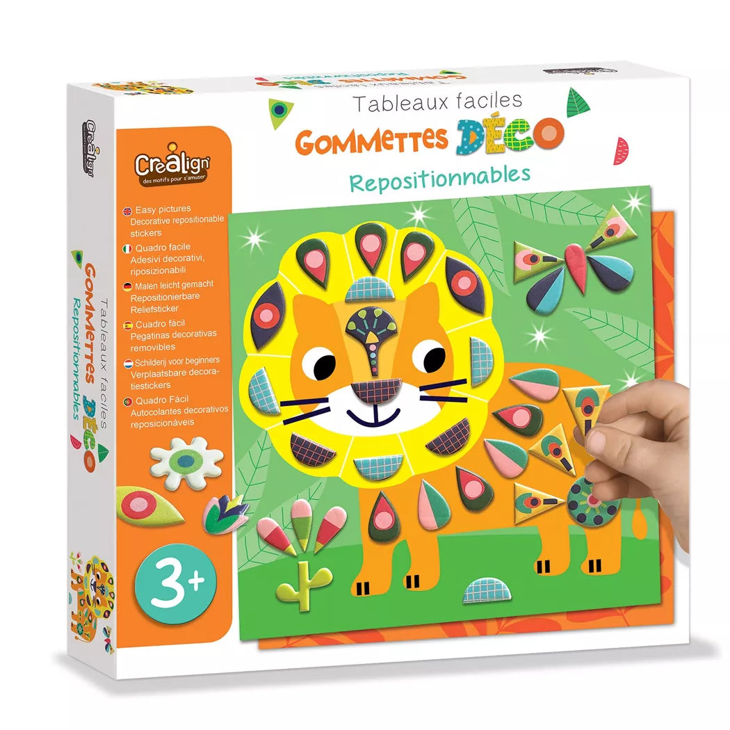 Gommettes repositionnables - dans ma savane