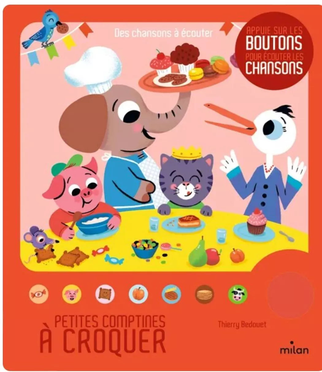 Livre sonore - petites comptines à croquer
