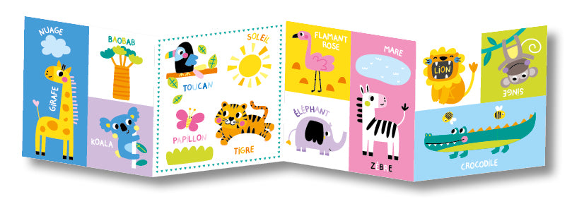 Livre accordéon mon pinceau magique « animaux »