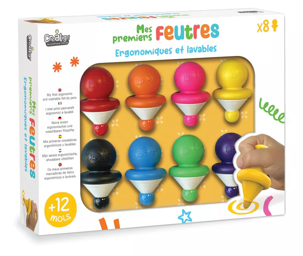 Mes premiers feutres ergonomiques et lavables X8