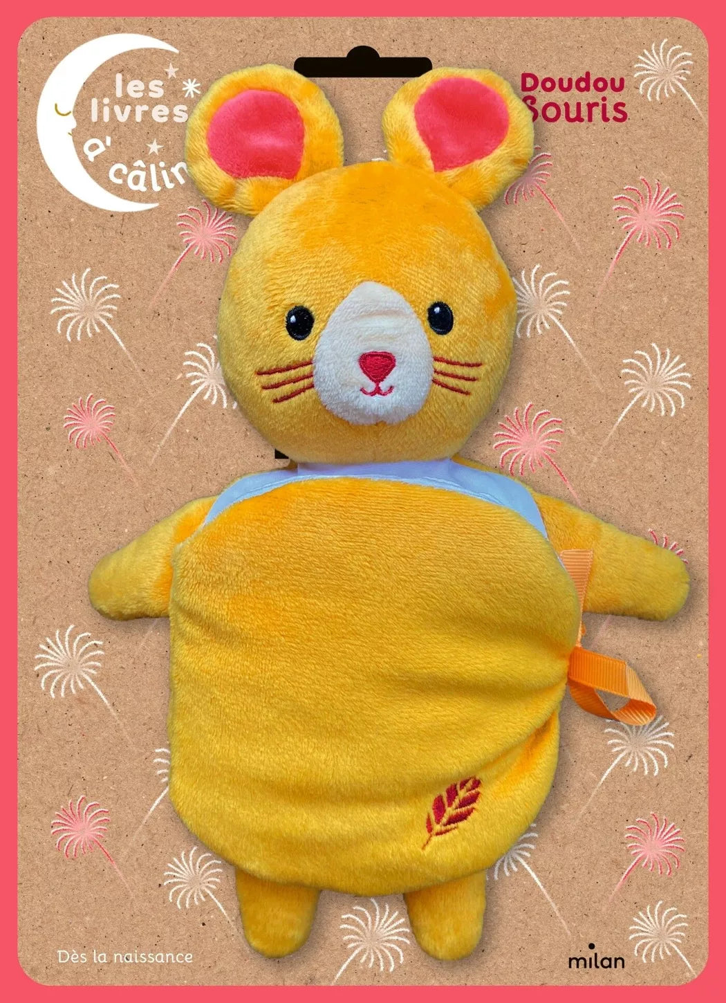 Livre à câlin - doudou souris
